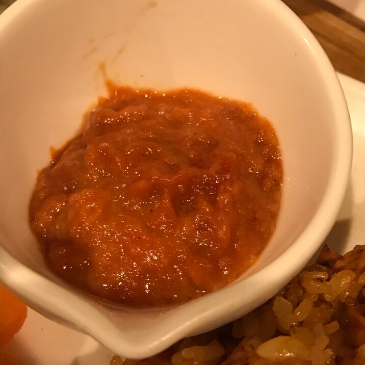 トマト缶でオムライスソース！